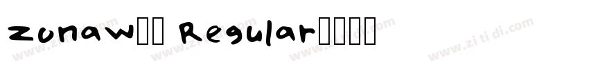 ZonaW01 Regular字体转换